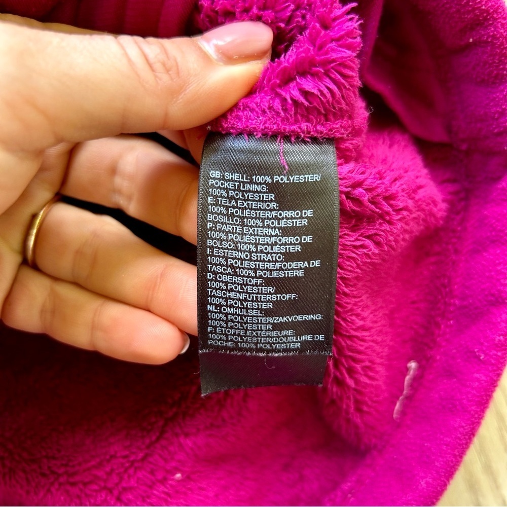 The North Face Women's Fleece Jacket Magenta Pink Size Medium - Picture 6 of 7